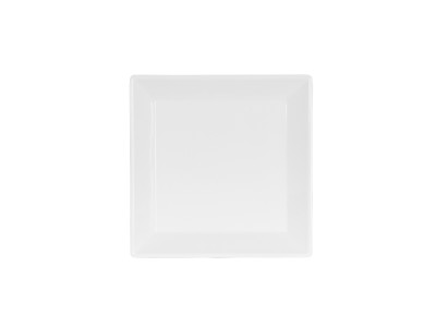 10" Square Plate - White